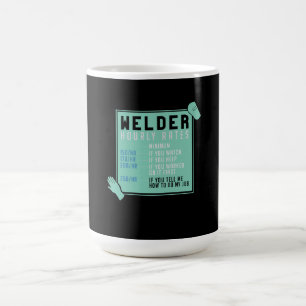 Schweißen - Schweißstundensätze Kaffeetasse