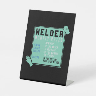Schweißen - Schweißstundensätze Sockelschild