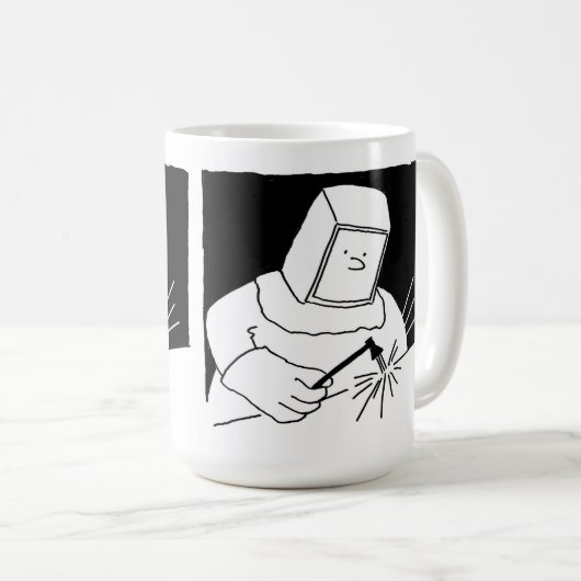 Schweißen und Fabrikation. Blacksmith Kaffeetasse (VorderseiteRechts)