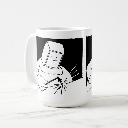 Schweißen und Fabrikation. Blacksmith Kaffeetasse (Vorderseite Links)