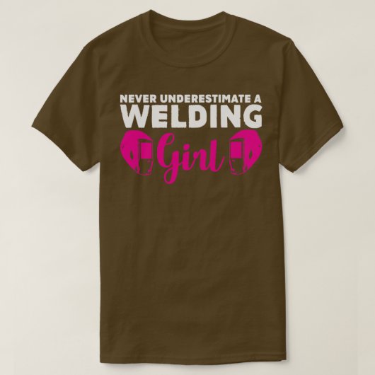 Schweißen von Girl Joke Welder Engineer T-Shirt (Design vorne)