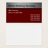 Schweißen von Kommerziellen Metallwerkskarten (Vorne & Hinten)