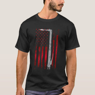 Schweißen von Patriotic US American Flag Welder T-Shirt
