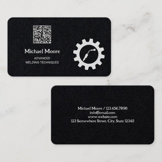 Schweißen von Premium Custom QR Code Visitenkarte (Vorne/Hinten)