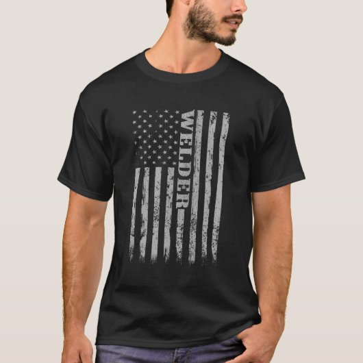 Schweißen von Proud American Welder T-Shirt (Vorderseite)