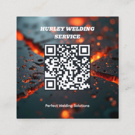 Schweißen von QR Quadratische Visitenkarte
