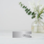 Schweißen von Visitenkarten Mini Visitenkarte (Stehend Vorderseite)