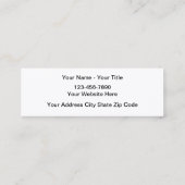 Schweißen von Visitenkarten Mini Visitenkarte (Rückseite)