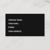 Schweißen von Visitenkarten Visitenkarte (Rückseite)