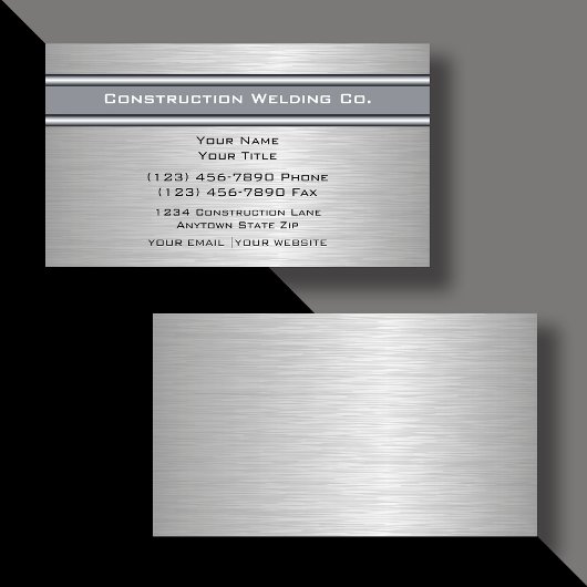 Schweißen von Visitenkarten Visitenkarte