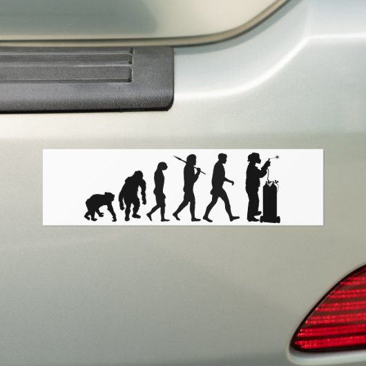 Schweißens-Evolution der Arbeit der Manmänner Autoaufkleber (Auf Auto)