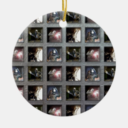 Schweißens-Muster Keramik Ornament (Vorne)