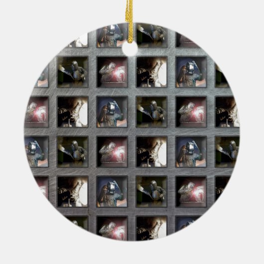 Schweißens-Muster Keramik Ornament (Hinten)