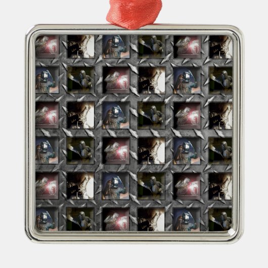 Schweißens-Muster Ornament Aus Metall (Vorne)