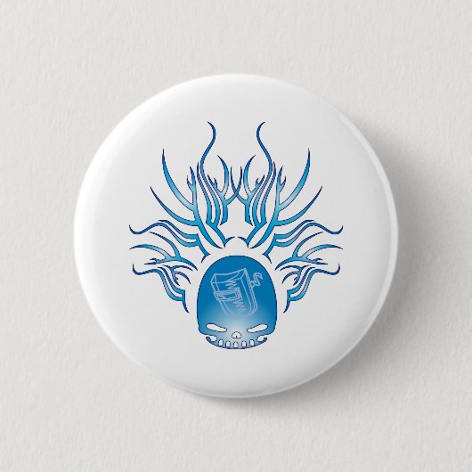 Schweißens-Schädel Button (Vorderseite)
