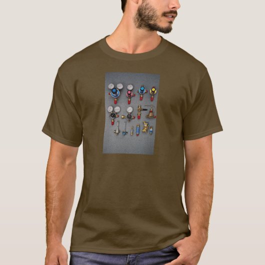 Schweißensflaschenmessgeräte T-Shirt (Vorderseite)