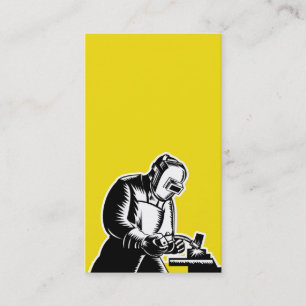 Schweißer, der Seitenansicht businesscard schwei Visitenkarte