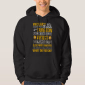 Schweisser für Männer Schweiß-Sprichwort-Künstler  Hoodie (Vorderseite)