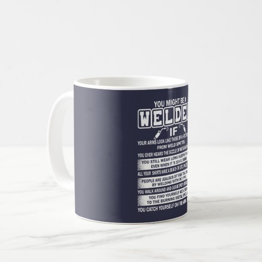 Schweißer Kaffeetasse (Vorderseite Links)