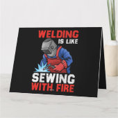 Schweisser können es in allen Positionen Funny Wel Karte (Rückseite)
