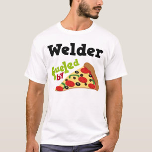 Schweißer-(lustiges) Pizza-T-Shirt T-Shirt