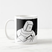 Schweißer oder Stahlwerker Schweißen - Schmied Kaffeetasse (Links)