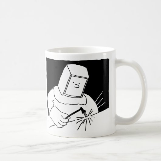 Schweißer oder Stahlwerker Schweißen - Schmied Kaffeetasse (Rechts)