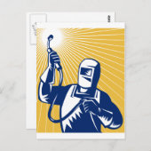 Schweißer Postkarte (Vorne/Hinten)