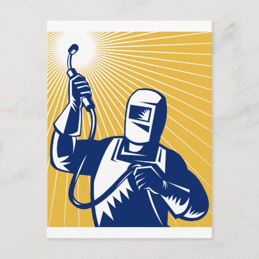 Schweißer Postkarte (Vorderseite)