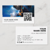 Schweißer QR-Code Visitenkarte (Vorne/Hinten)