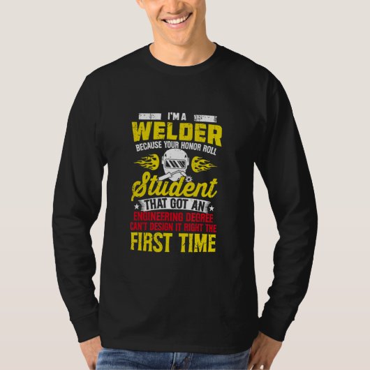 Schweißer Schweißbilder T-Shirt (Vorderseite)