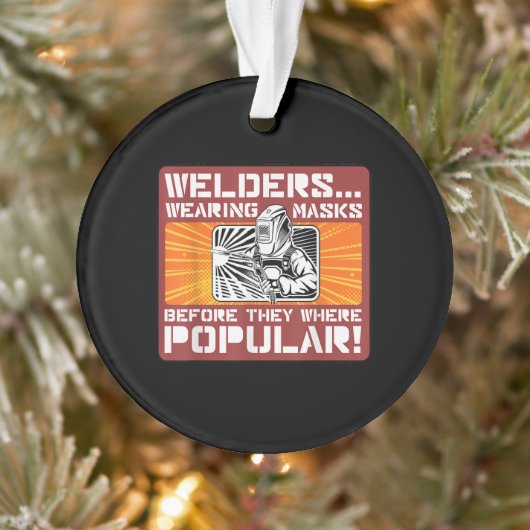 Schweißer tragen Masken, bevor sie populär waren! Ornament (Baum)
