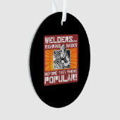 Schweißer tragen Masken, bevor sie populär waren! Ornament (Vorderseite)