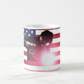 Schweißer u. amerikanische Flagge Kaffeetasse (Mittel)