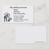 Schweißer Visitenkarte (Vorne/Hinten)