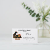 Schweißer-Visitenkarte Visitenkarte (Stehend Vorderseite)