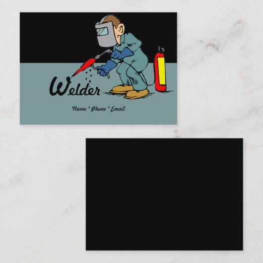 Schweißer-Visitenkarte Visitenkarte (Vorne/Hinten)