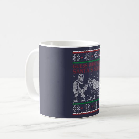 Schweißer-Weihnachten Kaffeetasse (Vorderseite Links)