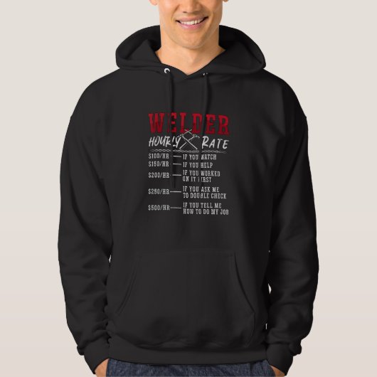Schweißerstundensatz Schweißer Cool Schweißen Schw Hoodie (Vorderseite)