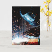 Schweißfunken Karte (Gelbe Blume)