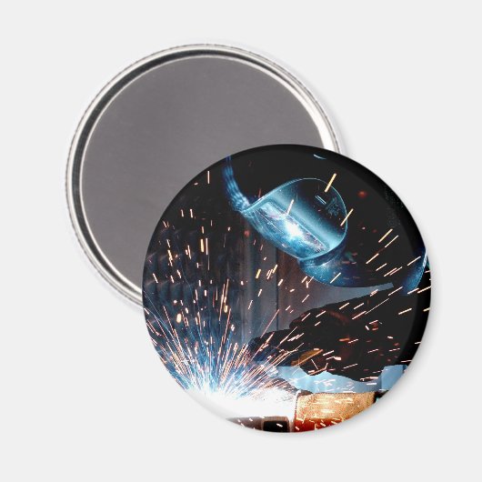 Schweißfunken Magnet (Vorderseite/Rückseite)
