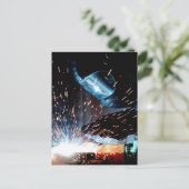 Schweißfunken Postkarte (Stehend Vorderseite)