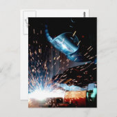 Schweißfunken Postkarte (Vorne/Hinten)