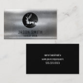 Schweißgerät | Bau | Metallisch Visitenkarte (Vorne/Hinten)