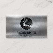 Schweißgerät | Bau | Metallisch Visitenkarte (Vorderseite)