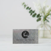 Schweißgerät | Bau | Metallplatte Visitenkarte (Stehend Vorderseite)