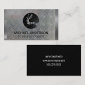 Schweißgerät | Bau | Metallstahl Visitenkarte (Vorne/Hinten)