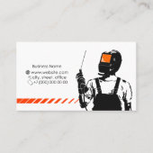 Schweißgerät mit Visitenkarte (Vorderseite)