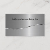 Schweißgeschäft zweiseitig visitenkarte (Rückseite)