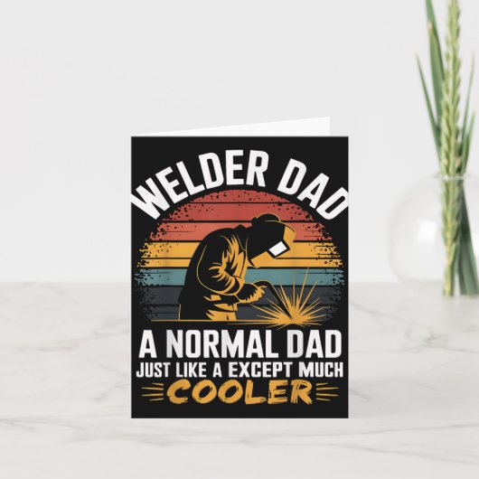 Schweissgeschenk für Vater, Schweißen, Vater oder  Karte (Vorderseite)